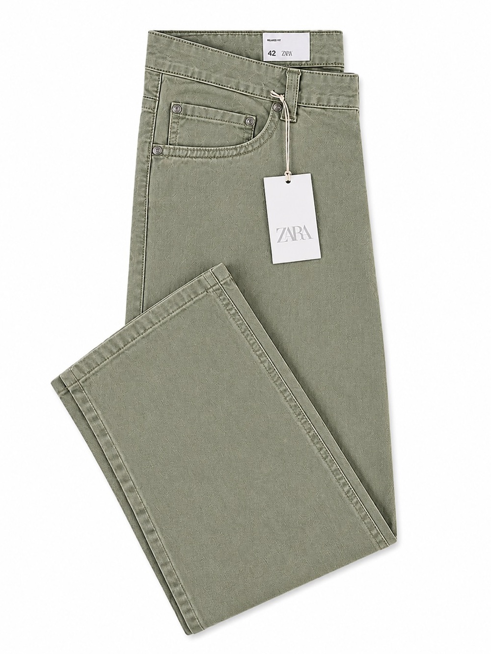 NEW ZARA Men Straight Baggy fit Jeans